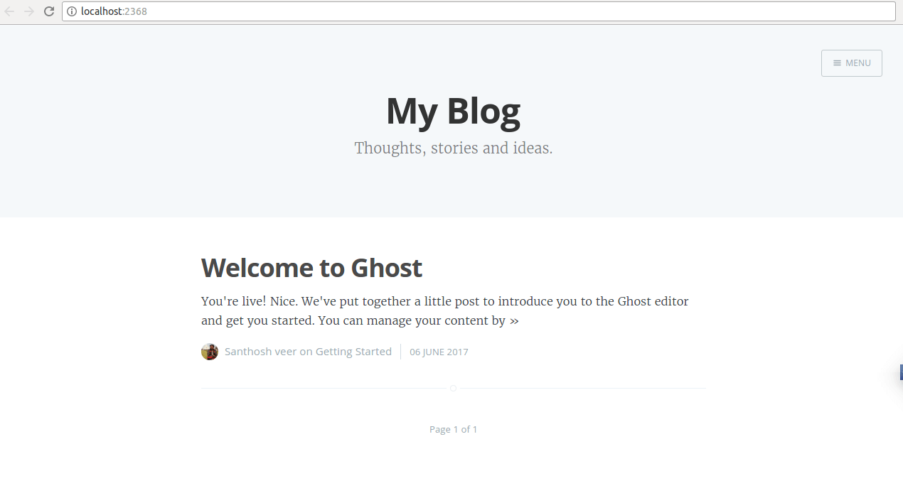 Install Ghost Blog CMS on Ubuntu