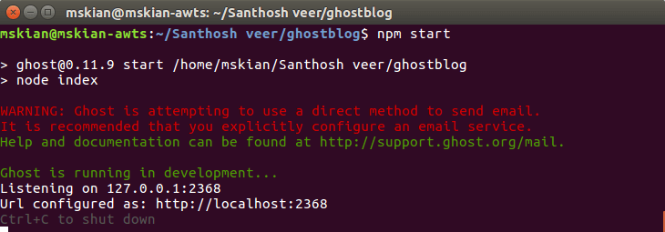 Install Ghost Blog CMS on Ubuntu